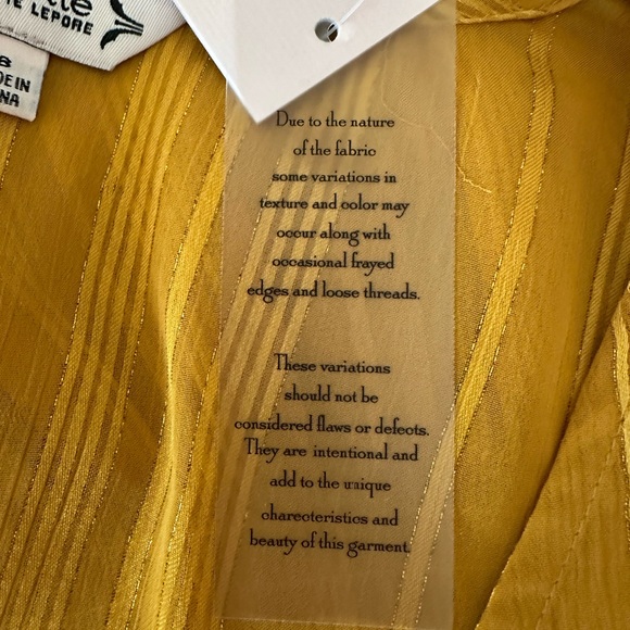 NWT Nanette Lepore Gold Ray Shear Dress Women’s Sz 8 - Picture 5 of 5